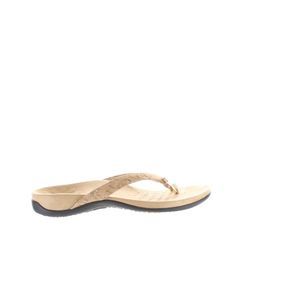 Vionic Womens Bella Gold Cork T-Strap Sandals Size 8.5 Medium (B, M)